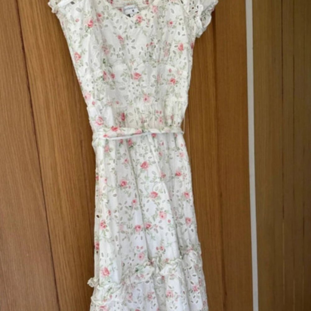 love shack fancy x target limited edition floral maxi dress